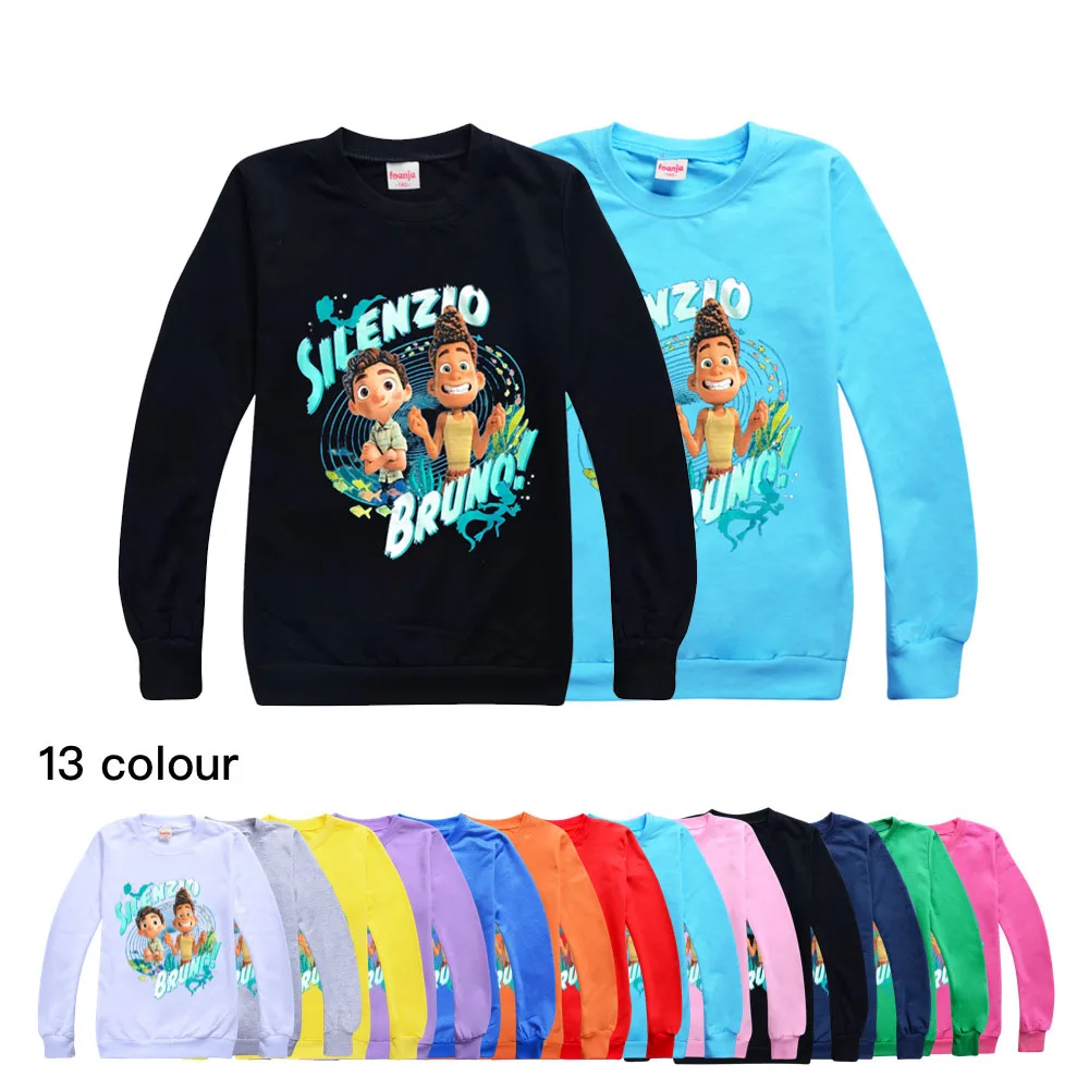 

Детский свитшот с длинным рукавом, с круглым вырезом