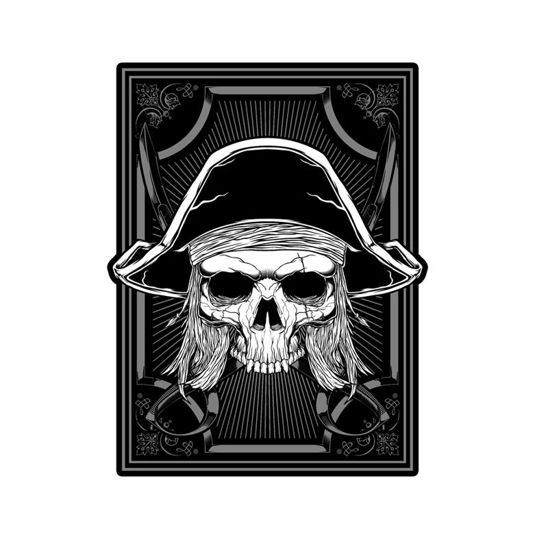 

Skull style captain pirate car motor yacht RV sticker decal #04032