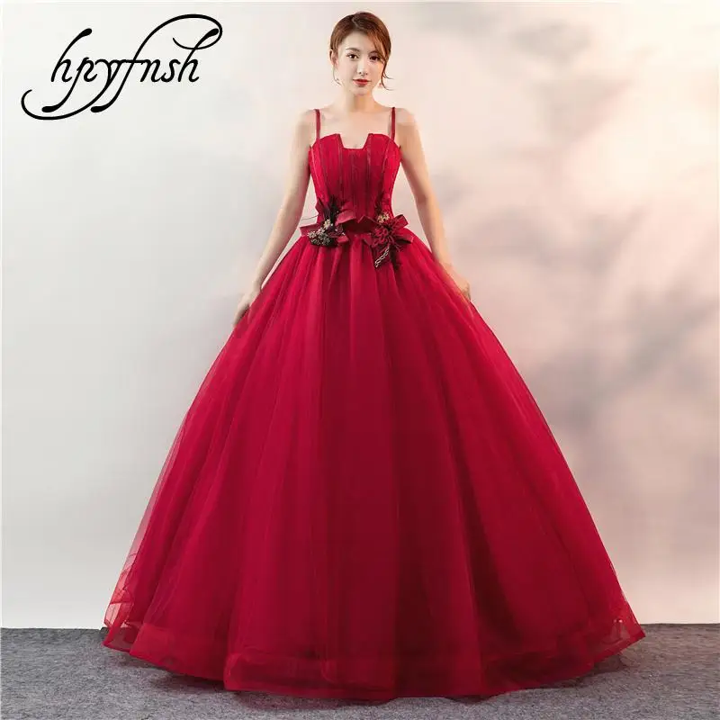 Платье с цветочной аппликацией и жемчужинами на тонких лямках платье для Quinceanera