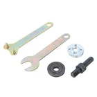 5 шт.компл. портативная угловая шлифовальная машинка гаечный ключ фланец спаннер комплект прочный шлифовальная машина дрель гаечный ключ прямой адаптер шлифовальной машины