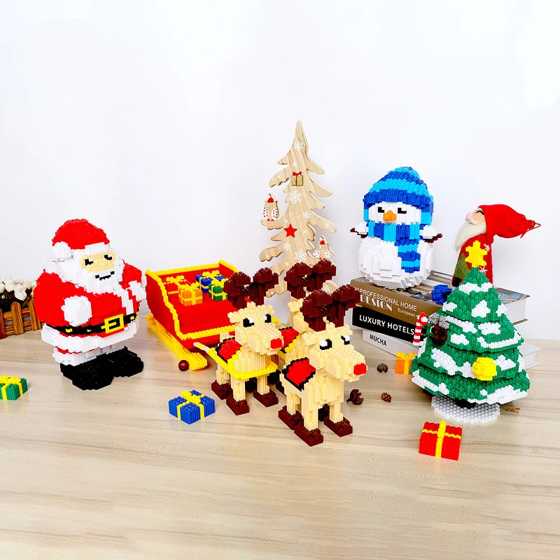 Рождественский подарок Xizai Санта Клаус снеговик дерево лось олень животные