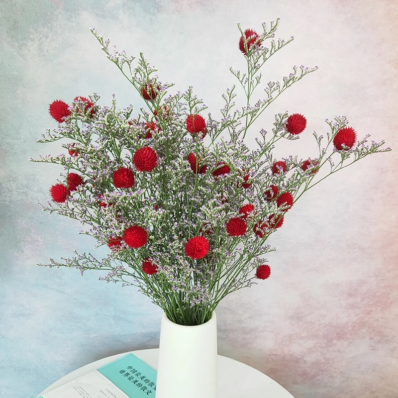 15 шт. натуральный сухой букет маленькая клубника фруктовая трава искусственное