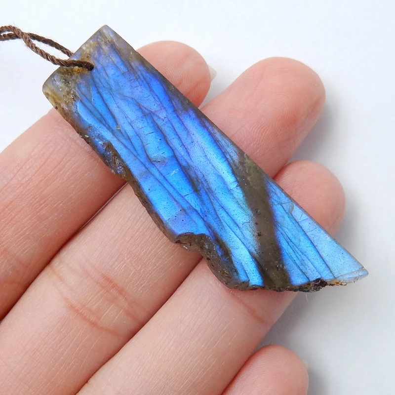 Натуральные драгоценные камни мерцающий Лабрадорит модные ювелирные изделия