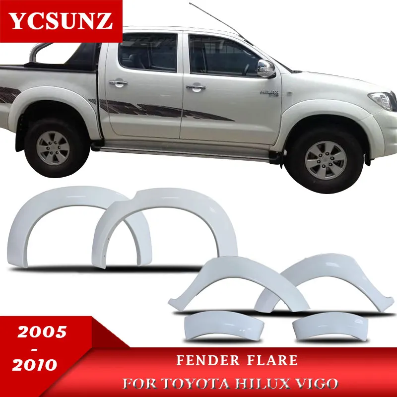 

OEM 6 Inch Fender Flare Car Accessories Mudguards For Toyota Hilux Vigo 2005 2006 2007 2008 2009 2010 Double Cabin