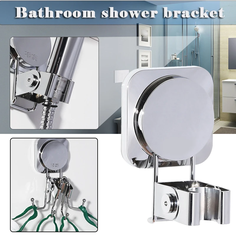 

Shower Head Holder Wall Mount Holder for Handheld Shower Head Punch-free for Home --M25