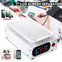 7 inch lcd screen separator auto heating platform phone repair machine glass removal smooth plate screen separator 220110v