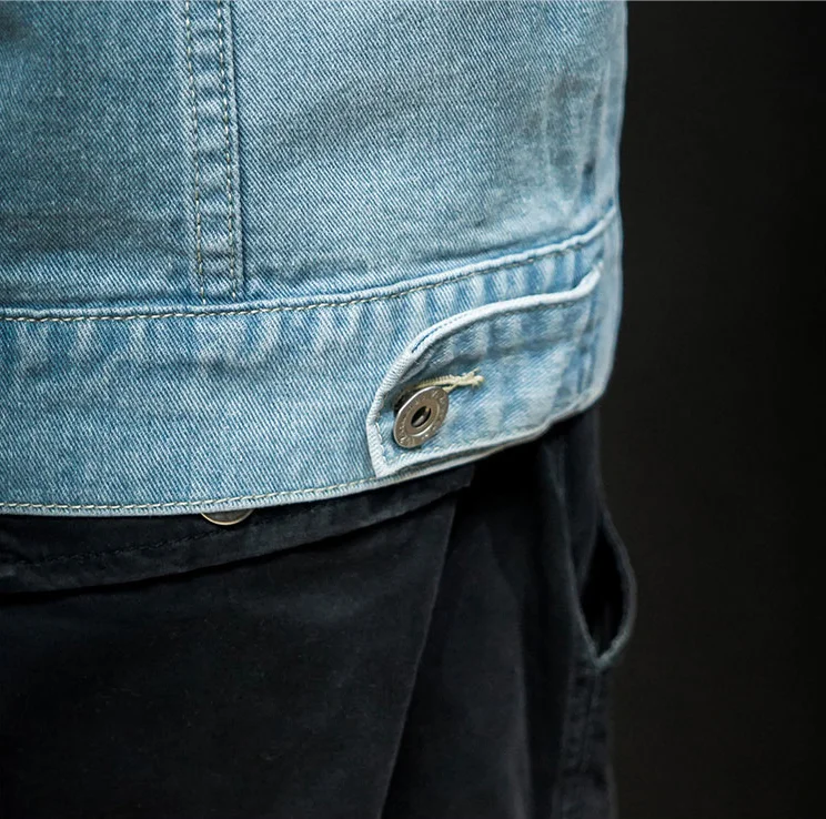 

Jacket Men Casual Personality Print Plus Size Jackets Male Fashion Fake pocket Design Loose Coat New Arrival