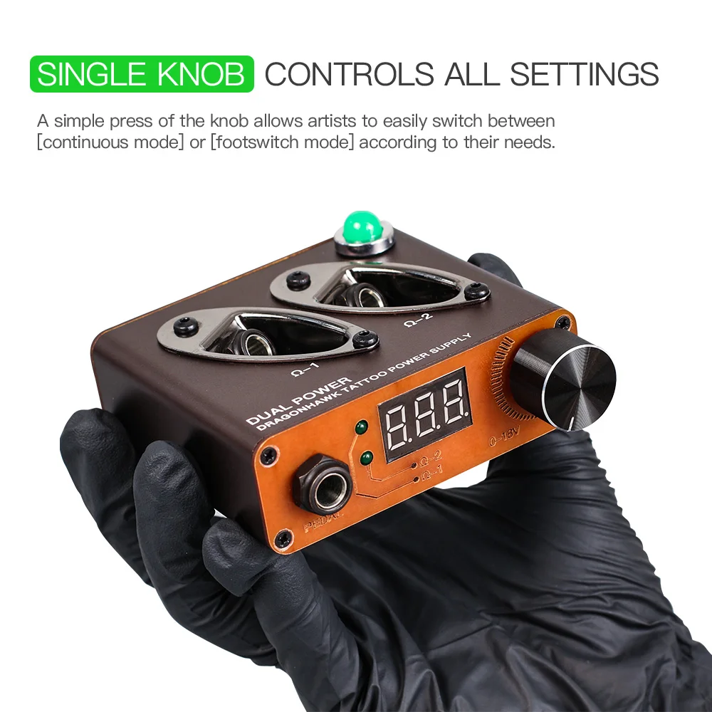 Dragonhawk TOP Tattoo Machine Set Kit 2 pcs Motor Rotary Pen Power Needles | Красота и здоровье