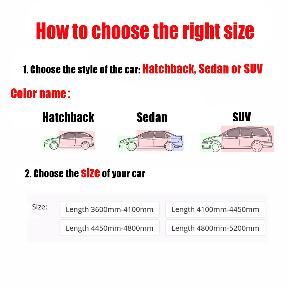 Универсальные автомобильные Чехлы 190T для защиты от солнца снега дождя пыли