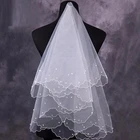 2022 стильная модная кружевная свадебная вуаль, свадебные аксессуары, свадебная вуаль для невесты, свадебная вуаль