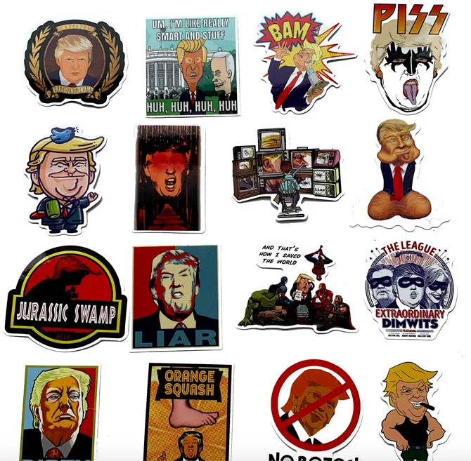 55 шт. наклейки в виде граффити Американский президентский Трамп для мотоцикла
