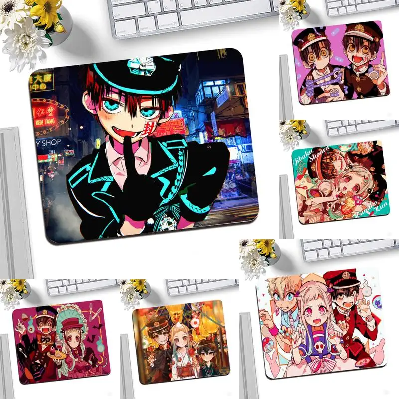 

YNDFCNB Japan Jibaku Shounen Hanako Kun Desktop Pad Game Mousepad Desktop Mousepad Gaming Small Mouse Pad 25X20CM Keyboard Mat