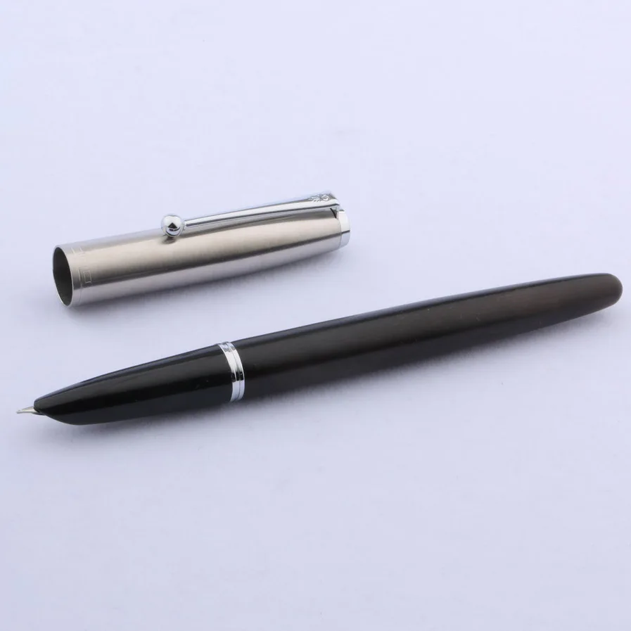 JINHAO 51-A Деревянный Цвет Мода F NIB офисные серебряные Подарочная авторучка