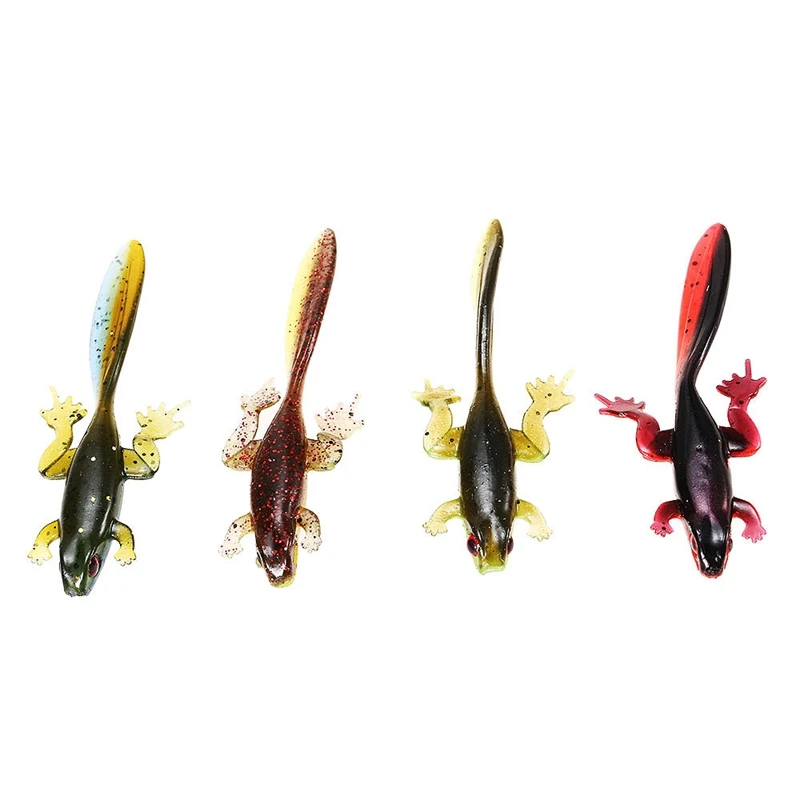 4 шт./лот мягкая рыболовная приманка 3 7 г/8 см лягушка Головастик с имитацией