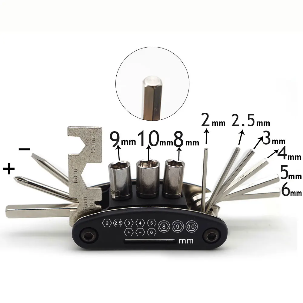 Многоинструментный шестигранный мотор для фиксации MTB горный велосипедный ключ