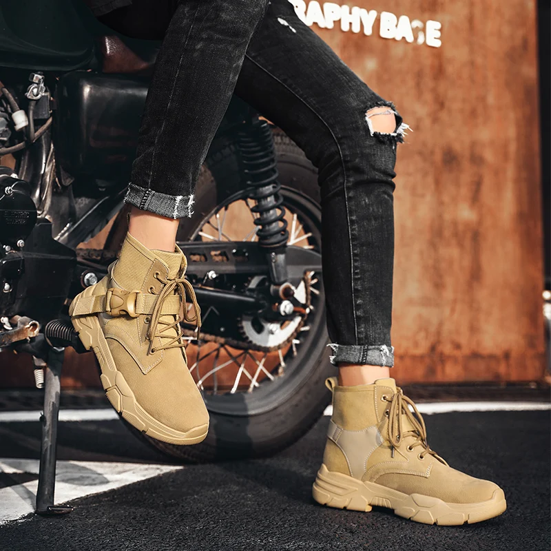 Men Hiking Shoes outdoor Anti-Slip Waterproof Breathable Tactical Combat ankle Boots Training Sneakers Trekking Shoes zapatillas