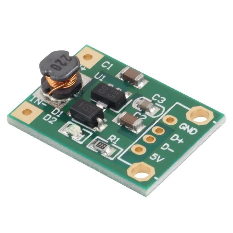 DC-DC 1V-5 в до 5 В пост 500mA повышающий преобразователь постоянного тока шаг вверх