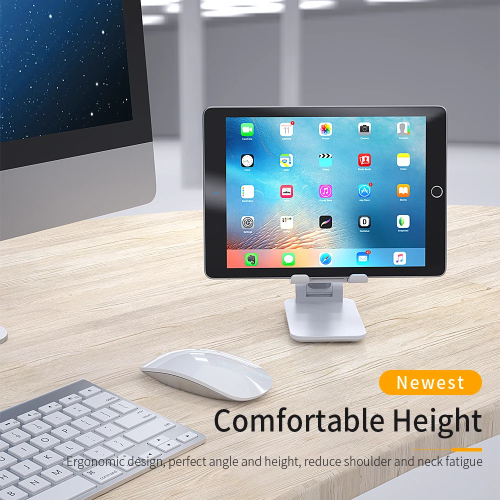 

Essager Desk Mobile Phone Holder Stand For iPhone iPad Adjustable Metal Desktop Tablet Holder Universal Table Cell Phone Stand