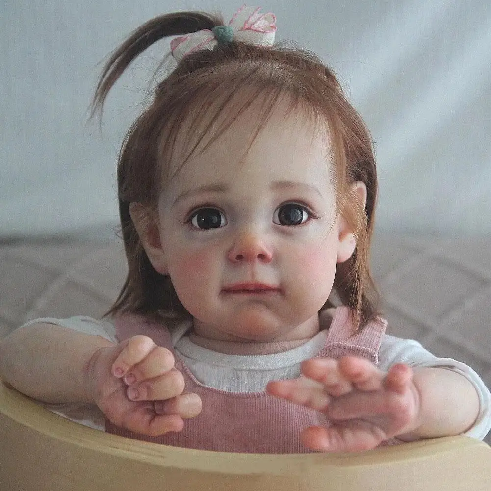 

NPK 60 см Реалистичная Высококачественная Кукла реборн малыш Мэгги с детализированными ручными волосами Коллекционная Художественная кукла
