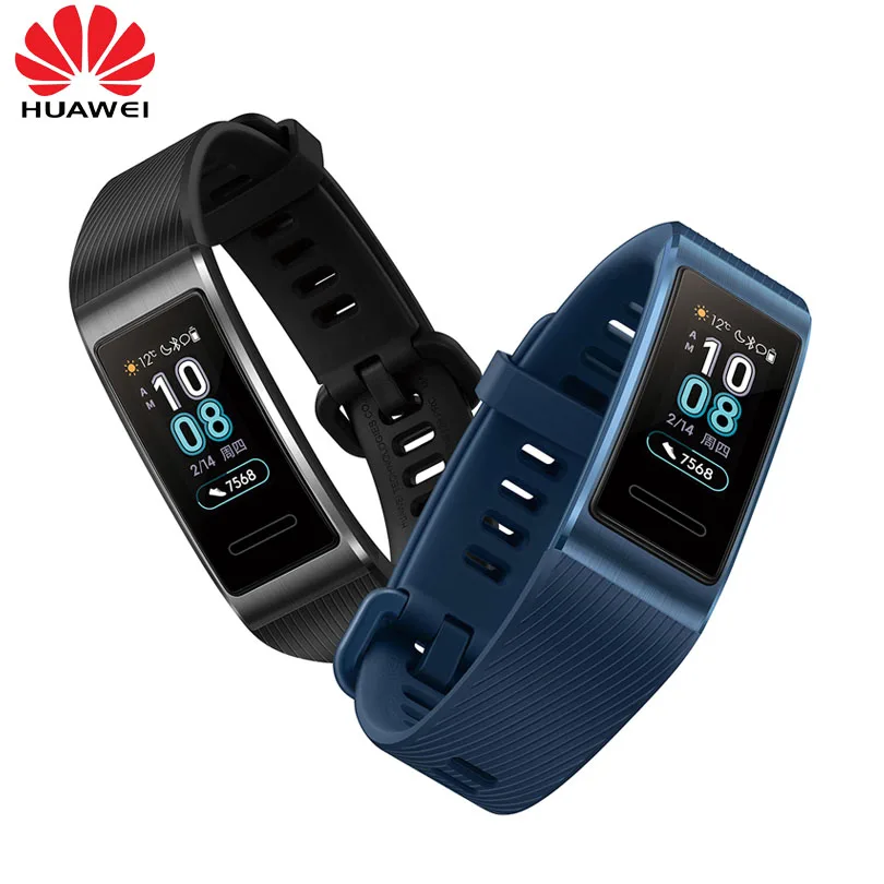Оригинальный Huawei Band 3 Pro GPS Amoled Полноцветный Сенсорный экран 0 95 дюйма