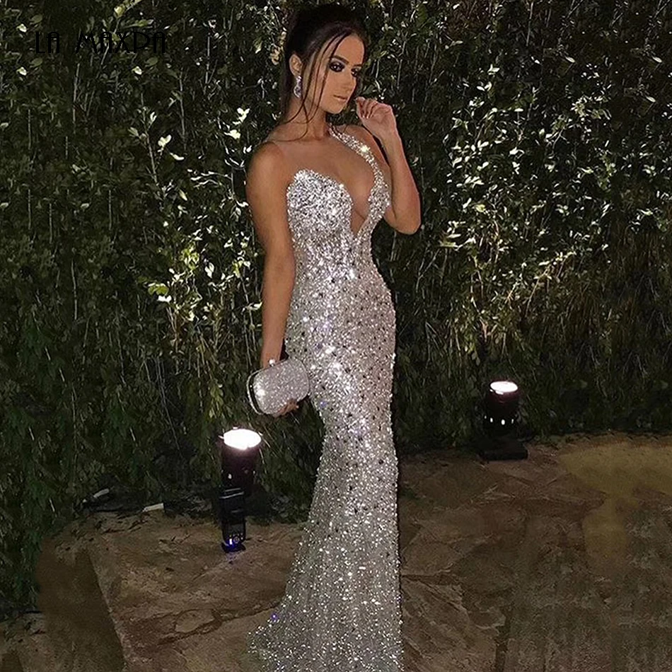 Летнее женское 2021 Новое сексуальное без рукавов серебряное блестящее облегающее