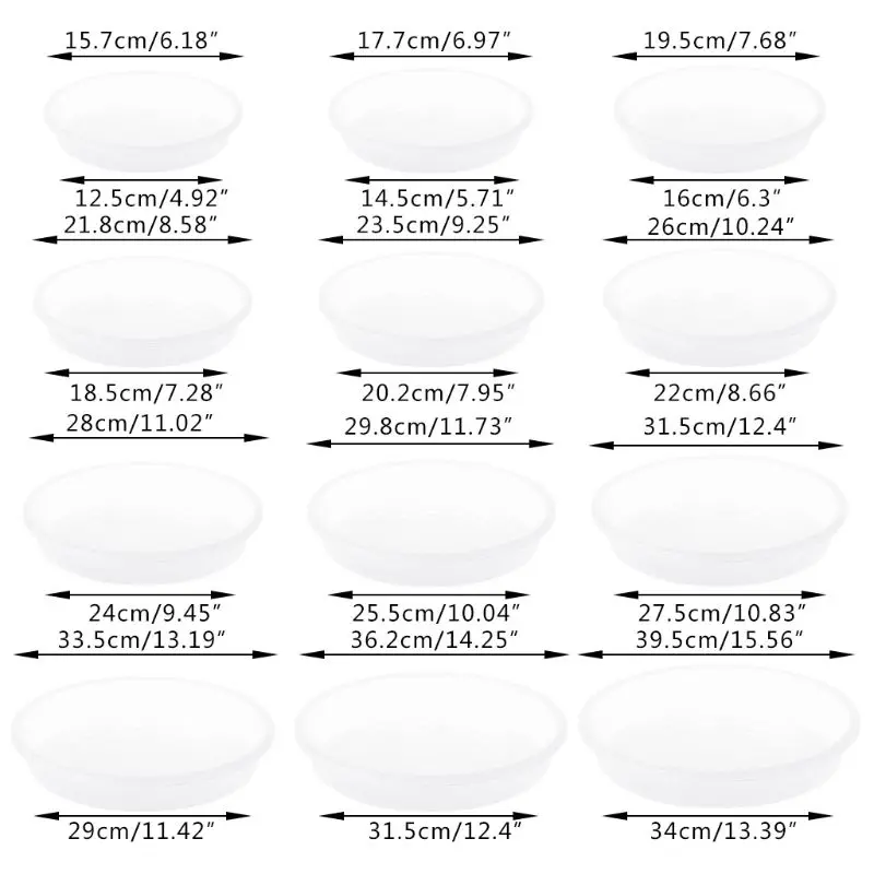 Пластиковый садовый цветочный горшок блюдце для растений поднос воды аксессуары