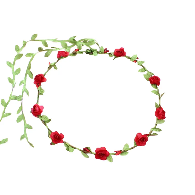 

Free shipping Women Tourist seaside holiday wreath headbands girl's flower headwear hair accessories