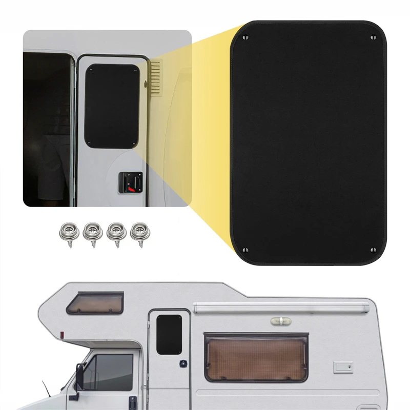 

24x16Inch RV Entry Door Window Cover Shade Sunshade Sun Blackout Camper Accessories For Travel Trailer Motorhome Camper