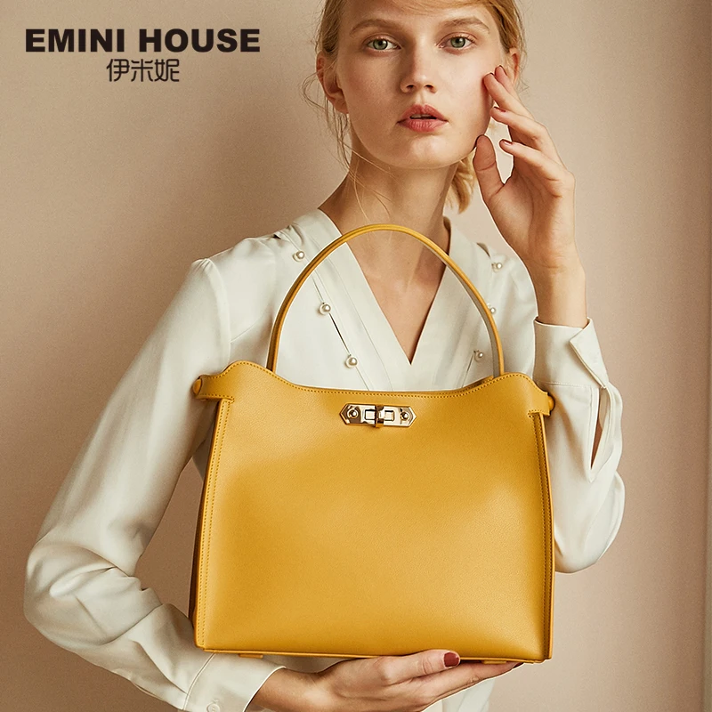 Сумка из спилка EMINI HOUSE повседневная сумка тоут роскошные женские сумки