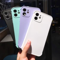 solid color liquid silicone phone case for iphone 12 mini 11 pro xs max x xr 8 7 plus se 2020 shockproof soft tpu back cover