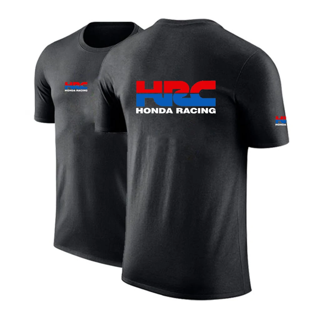 

Summer New Men's Sports T-shirt Honda-S Racing Logo HRC-S Letter Printing Short-sleeved Loose Comfortable and Breathable Top2021