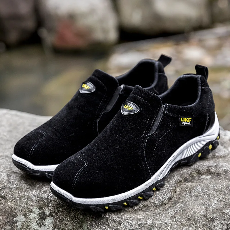 Мужские удобные Прогулочные кроссовки Bomlight без шнуровки модель 44 осень|Мужские и