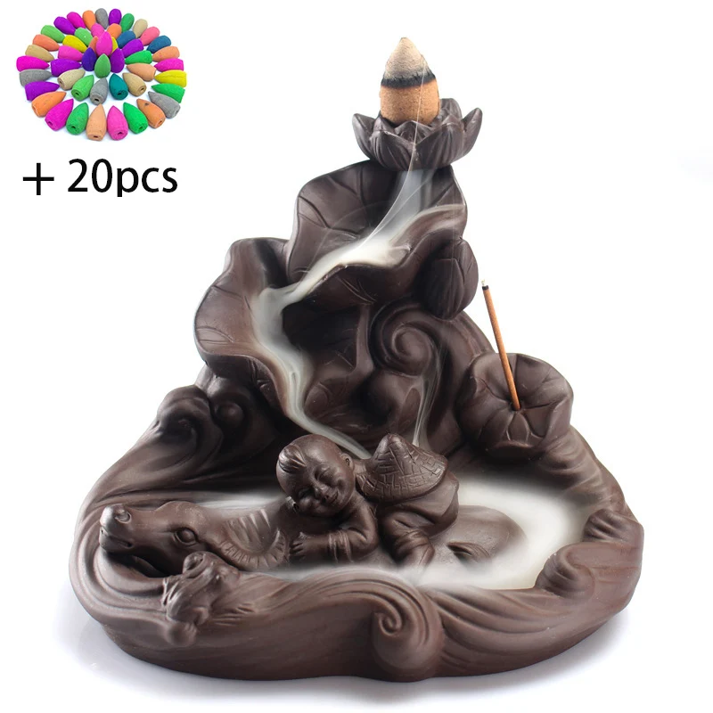 Креативная ковбойская горелка для благовоний керамическая конусная кадильница