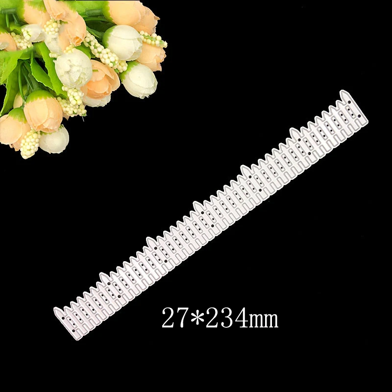 

Stencil Blade Punch Knife Mould Fence Metal Cutting Dies Scrapbooking Photo Album Card Paper Decorative Craft Template Embossing