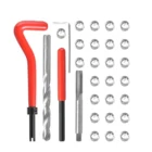 Набор инструментов для ремонта резьбы 30 шт. M3M4M5M6M7M8M10M1214 для восстановления поврежденной резьбы гаечный ключ набор спиральных сверл