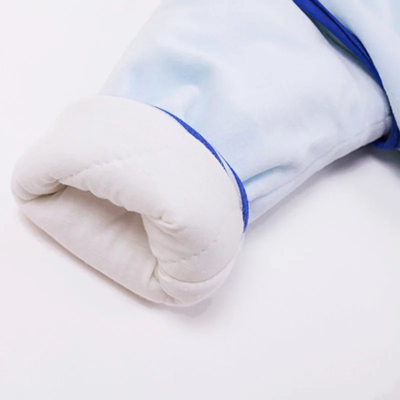 Хлопковый спальный мешок для малышей с отстегивающимся рукавом детский рисунком