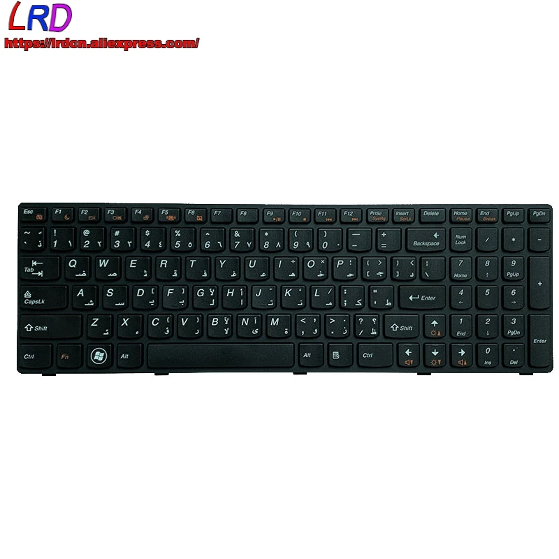 ARA Arabic Keyboard for Lenovo B570 B570e B575 B575e B590 Z570 Z575 V570 V570C V575 V580 Laptop 25013314 25013344 25013372 | Компьютеры и