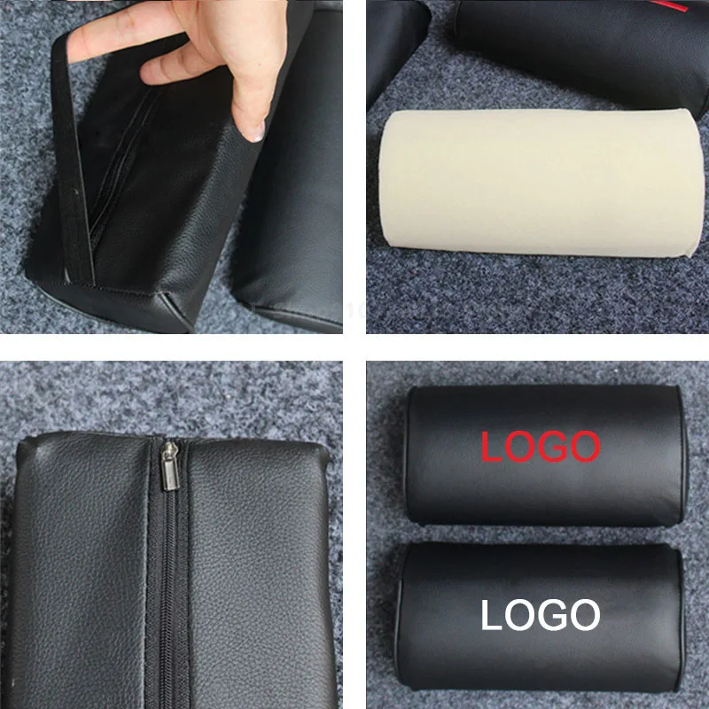 

Car Head Pillow For Ford Explorer Auto Leather Head Support Cushion Pad Adjustable Head Restraint Car Accessories