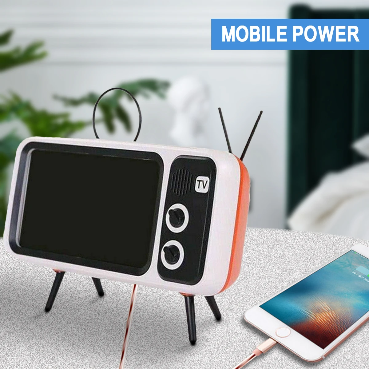 Беспроводной портативный Bluetooth динамик с функцией внешнего аккумулятора