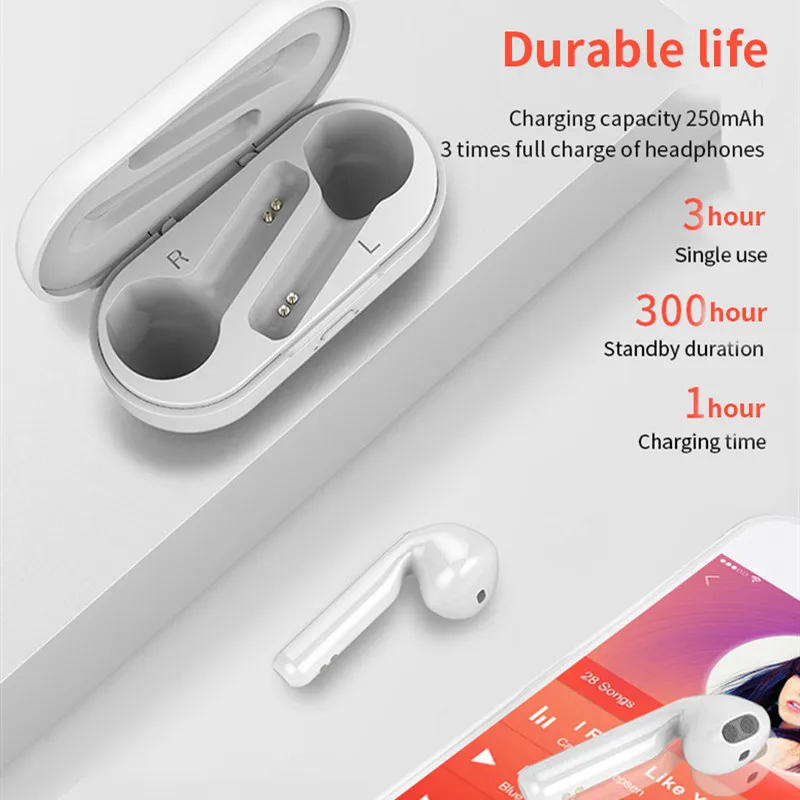 Bluetooth наушники L8 беспроводные спортивные вкладыши деловая гарнитура для Iphone xiaomi