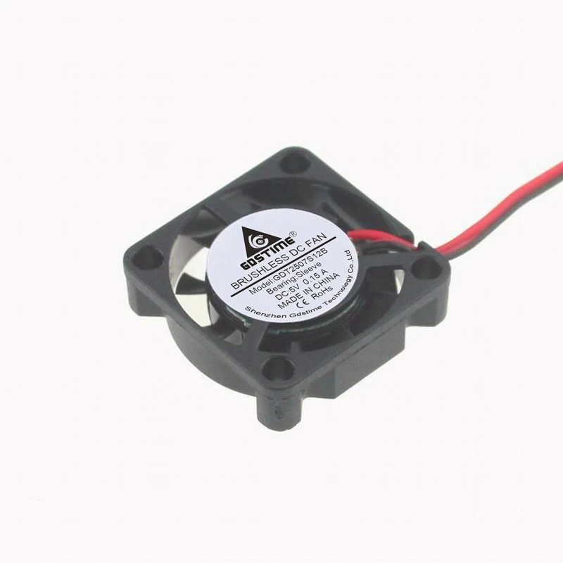 2 шт. 2507 DC 5V 0.15A 25x25x7 мм чехол для ПК Вентилятор pin мини Бесщеточный Кулер Настольный
