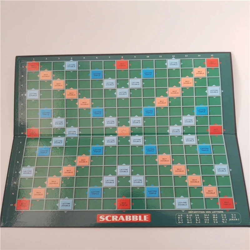 

5 Languages Quality Scrabble Games English French Spanish Russian Arabic Spelling Learning Puzzles Kids Gifts Table Jigsaw