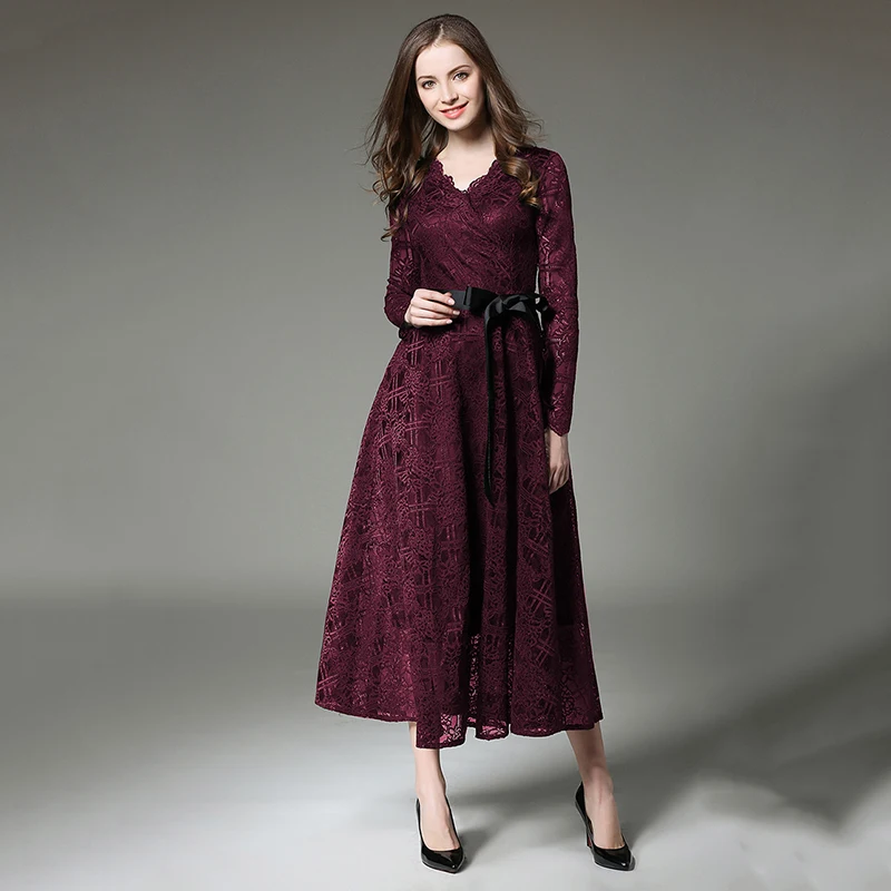 Женское модельное платье с длинным рукавом элегантное праздвечерние чное Платье