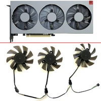 3pcs 75mm fd8015h12s fd7010h12s 4pin 12v 0 35amp radeonvii gpu cooler fan for xfx amd radeon vii graphics video card cooling fan