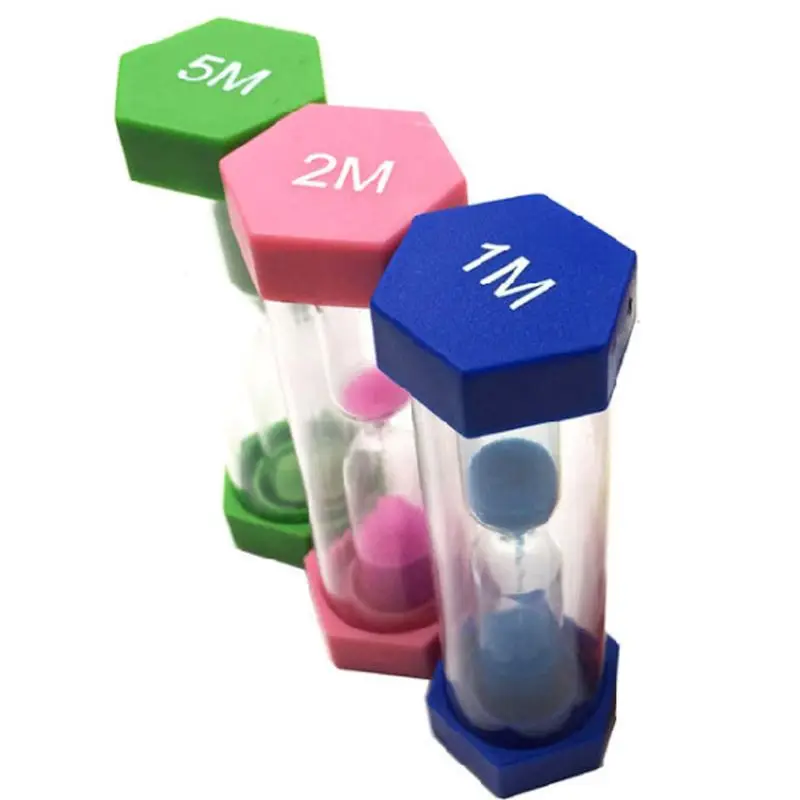 

Hourglass Timer Set 6 Colors 1/3/5/10/15/mins 30Seconds Sandglass Clock for Home