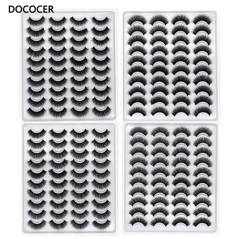 

NEW 5/10Pairs 3D Faux Mink Eyelashes Natural Thick Long False Eyelashes Dramatic Fake Lashes Makeup Extension Eyelashes