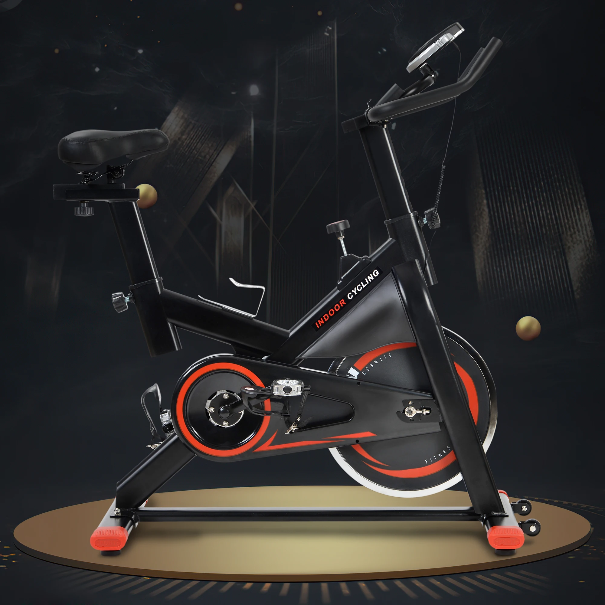 

Cardio-Training Heimtrainer mit LCD-Konsole und 10 kg Schwungrad, verstellbarer Sitz und Lenker