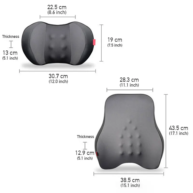 Массажный подголовник для автомобиля массажер спины и шеи разминающая Массажная