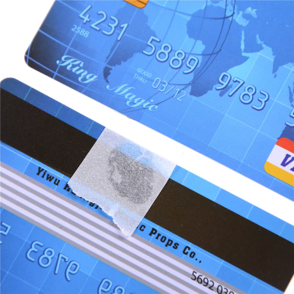 

2Pcs Credit cards+1Pc PVC Transparent bar Floating Credit Card - Magic Tricks,Magic Accessories,Satge Magic props Close-up