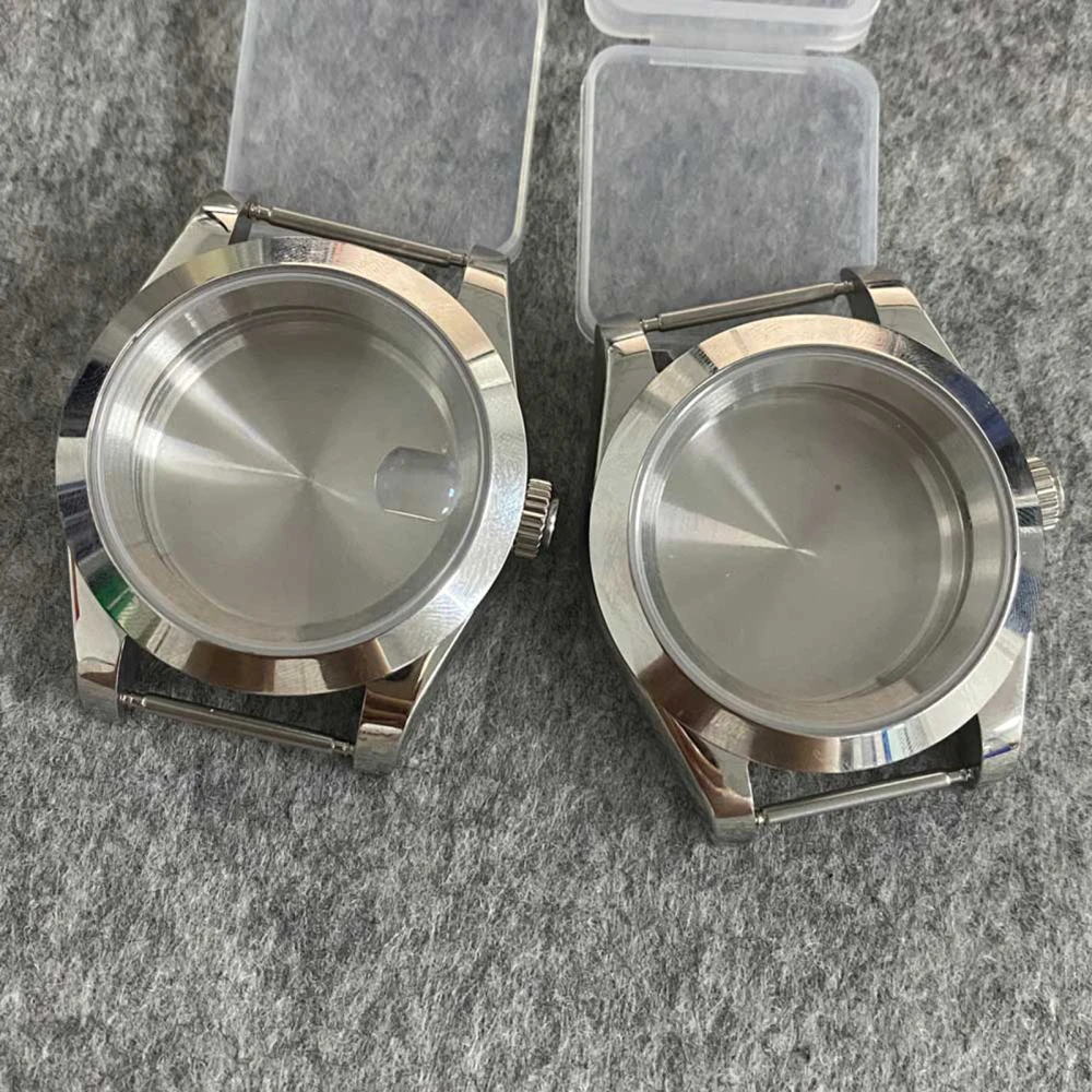 39MM Watch Case Kit Sapphire Glass Stainless Steel Shell Cover for NH35/NH36 Movement Modification Parts